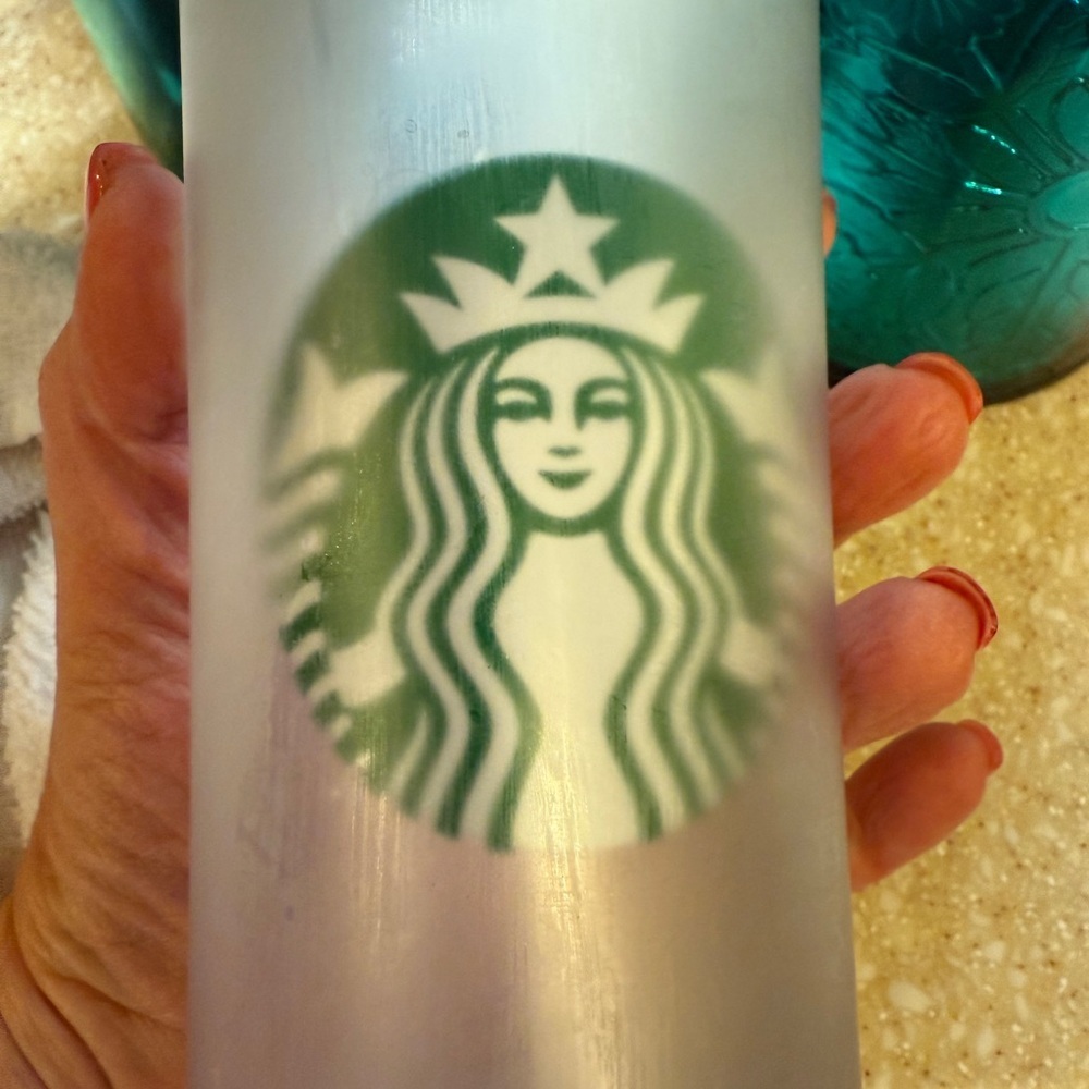 Starbucks Trio: Foil Teal,  Camo and 2008 Frosted Tumblers - Picture 16 of 16